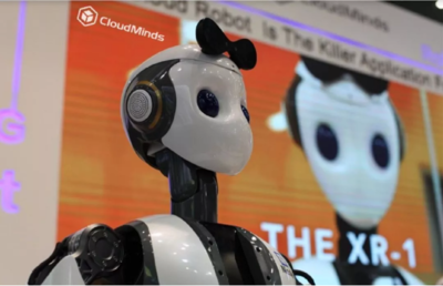 达闼科技携全新云端智能柔性机器人XR-1亮相MWC